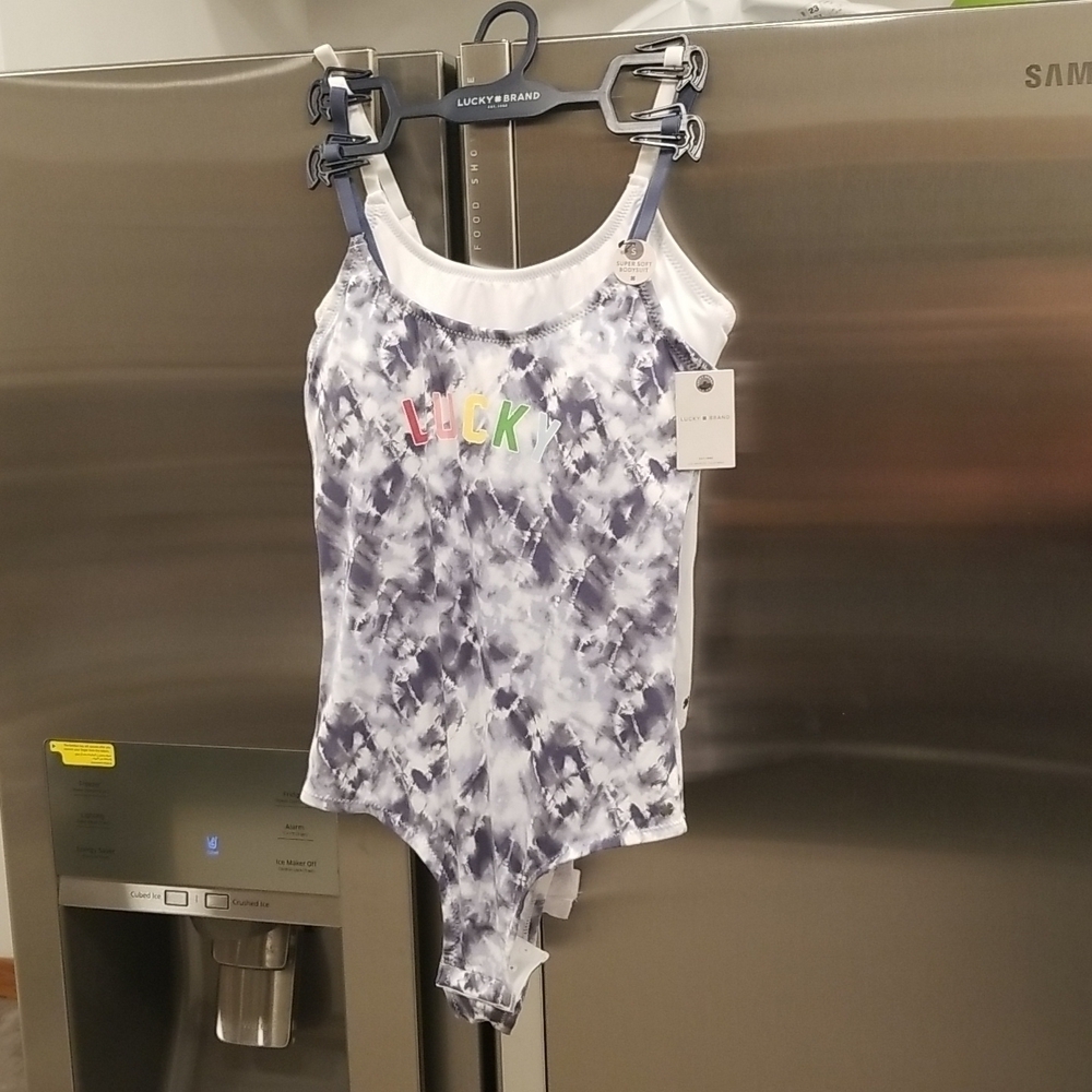 💕LUCKY BRAND💕 Super Soft Bodysuits (2 Pk) S NWT